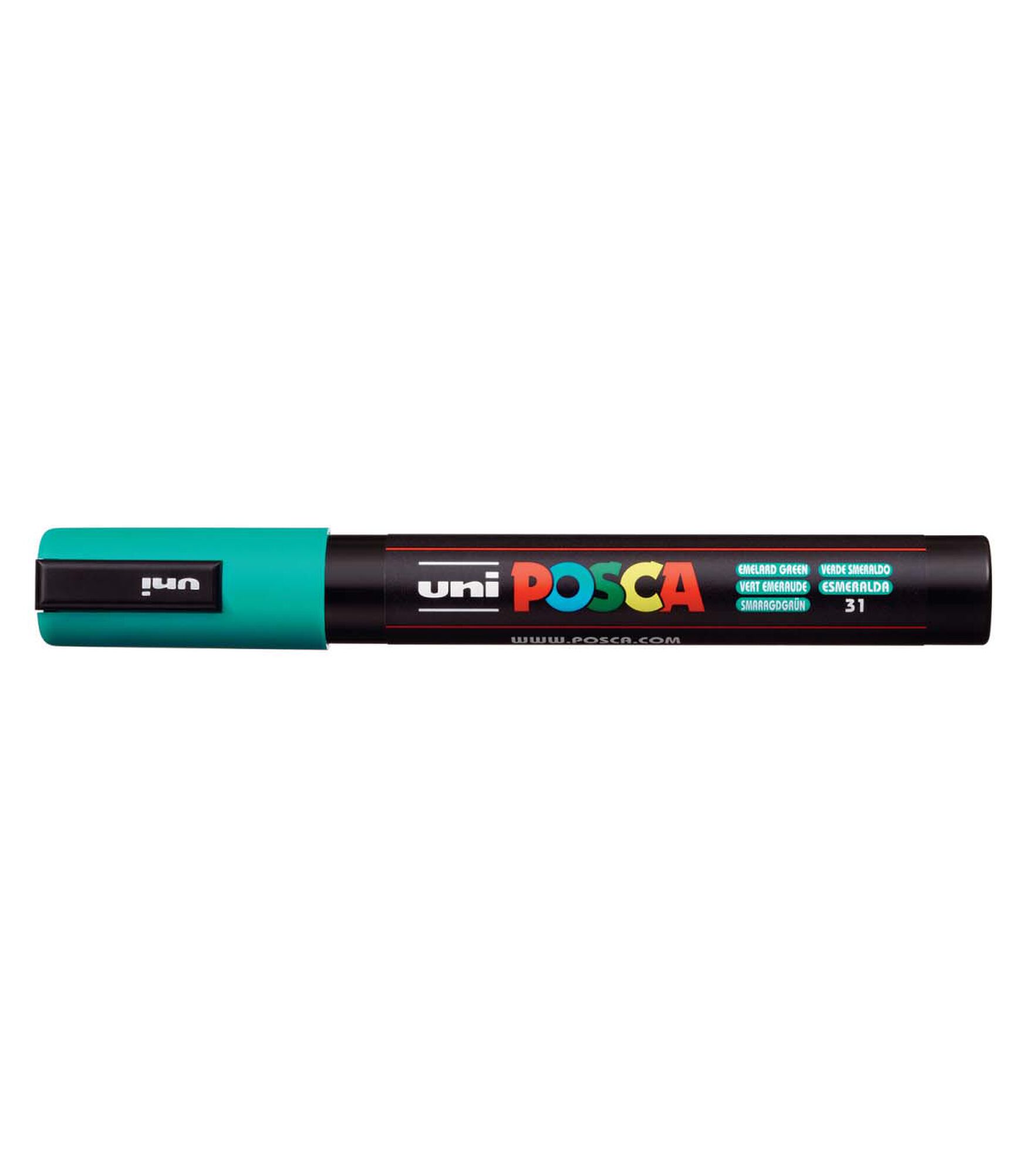 Posca Medium Bullet PC-5M Paint Marker, Emerald Green, hi-res