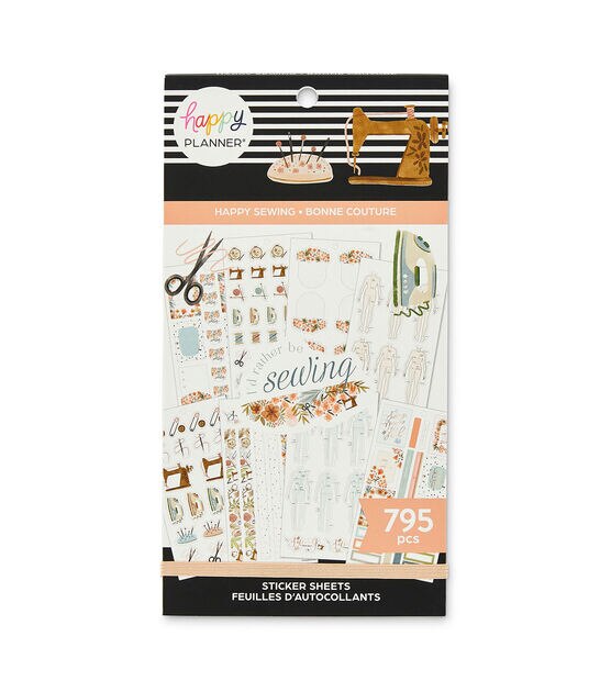 Sewing Sticker Sheet Sewing Stickers Crafting Hobby Deco Planner