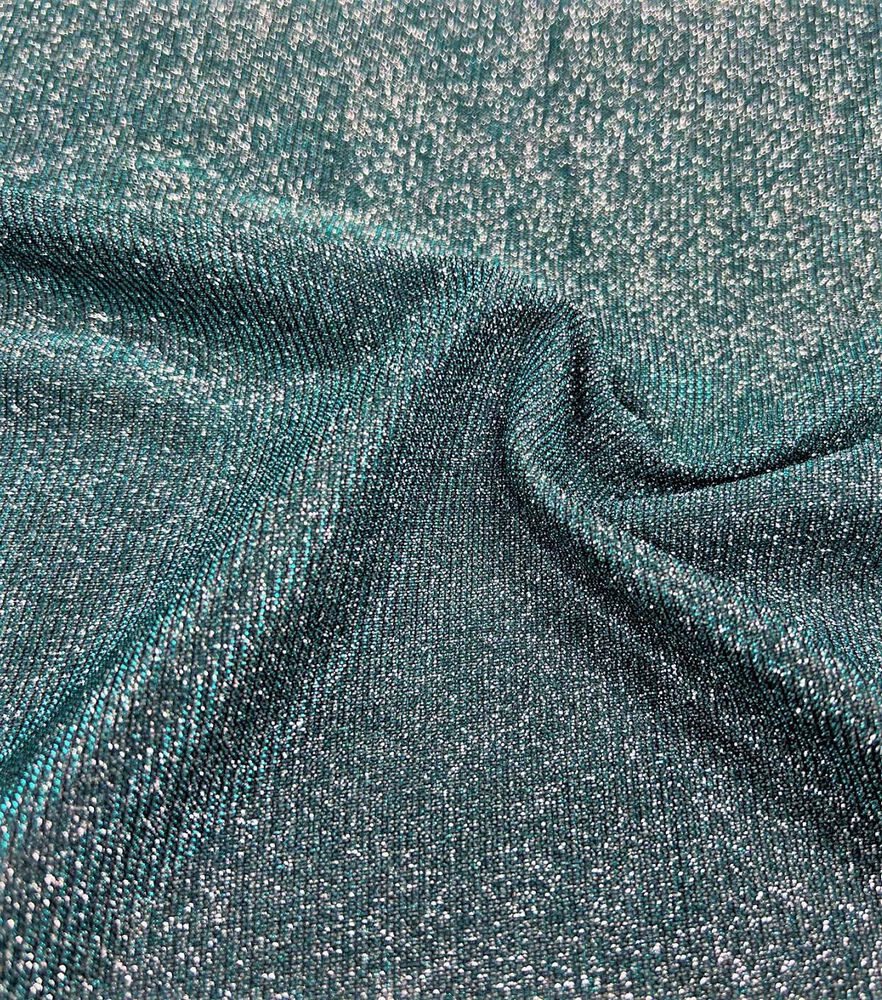 Super Shine Metallic Fabric by Casa Collection, Evergreen, swatch
