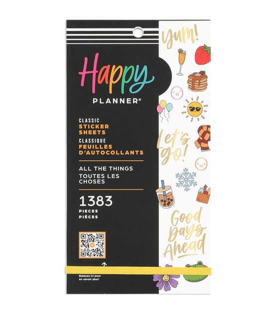 1383pc All the Things Happy Planner Stickers