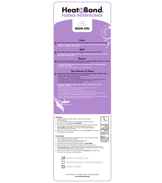 Heat n Bond Fusible Interfacing Non-Woven Lightweight by the yard-Q241 –  Brooklyn General Store