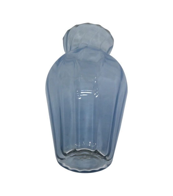 11" Spring Blue Glass Urn Vase by Place & Time glass, , hi-res, image 4