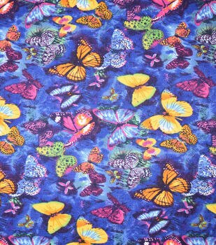 Fabric Traditions Galaxy Purple Novelty Glitter Cotton Fabric