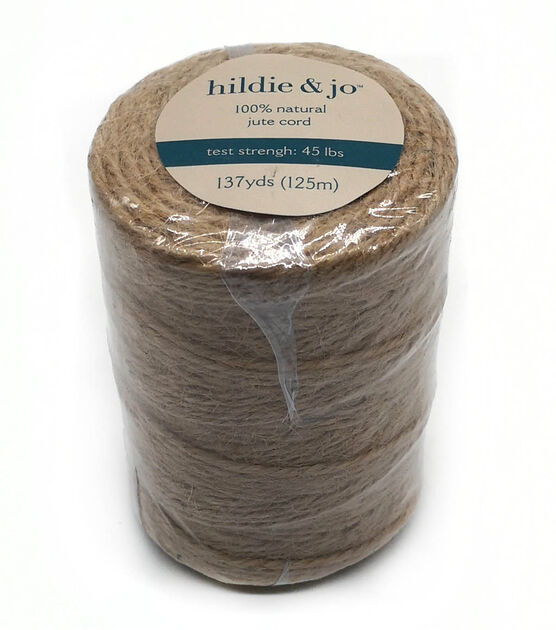 137yds Natural Jute Cord by hildie & jo