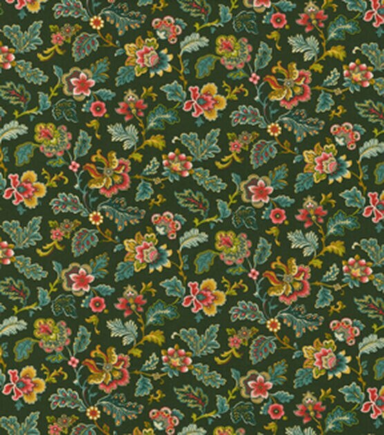 Fabric Traditions Vines on Green Premium Cotton Fabric