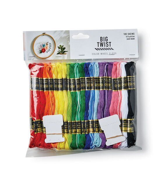 Big Twist 8.7yd Rainbow Cotton Embroidery Floss 105ct - Big Twist Yarn - Yarn & Needlecrafts