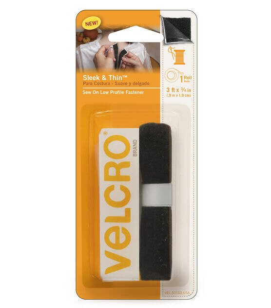 VELCRO Brand - Sticky Back Tape Bulk Roll | 50 ft x 3/4 in | Black | Cut  Hook and Loop Adhesive Strips to Length | Create Vertical Storage, Save