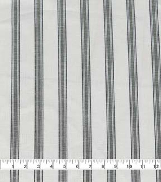 White & Olive Stripe Cotton Linen Shirting Fabric, , hi-res, image 2