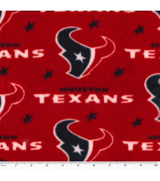 Fabric Traditions Houston Texans Fleece Fabric Red