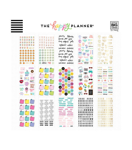 2688pc Dates & Holidays Happy Planner Sticker Pack, , hi-res, image 3