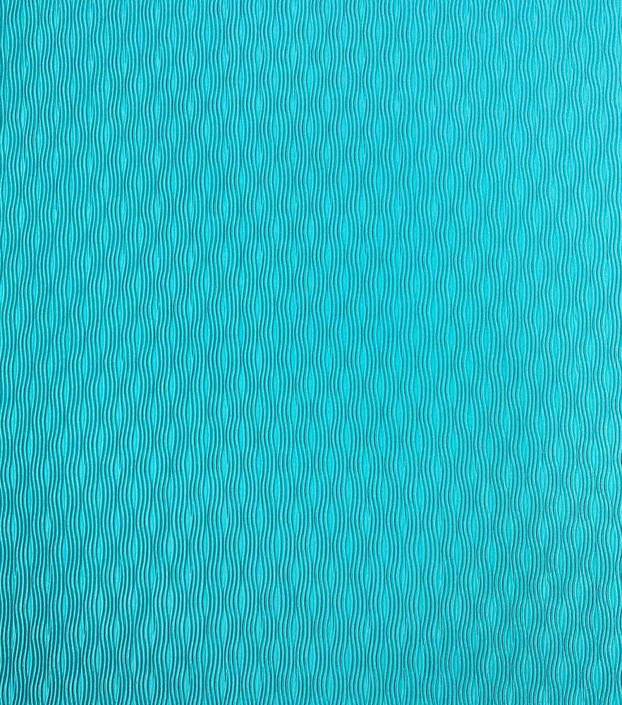 Solid Textured Plisse Fabric, Blue, swatch, image 1