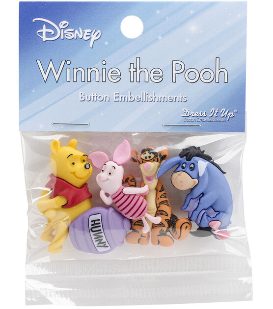 Dress It Up 5ct Disney Winnie the Pooh Novelty Buttons