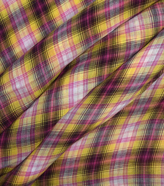 Plaid Cotton Shirting Fabric