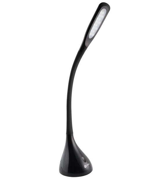 OttLite 24" Black Creative Curves Touch LED Desk Lamp, , hi-res, image 3