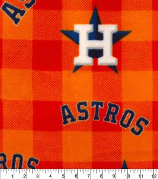 MLB HOUSTON ASTROS Striped Print Baseball 100% cotton fabric licensed  material Crafts, Quilts, Home Decor