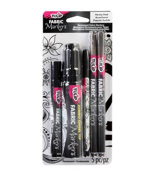 Tulip Fabric Color Crayons 2/Pkg Basics Black & White