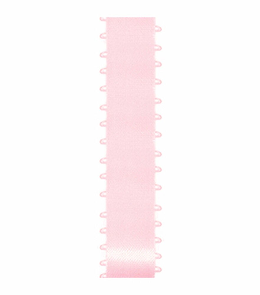 Offray Feather Edge Ribbon 3/16'' 18 Ft, Light Pink, swatch