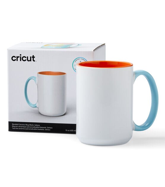 Cricut Mug Press 12oz White Ceramic Blank Mugs 2pk