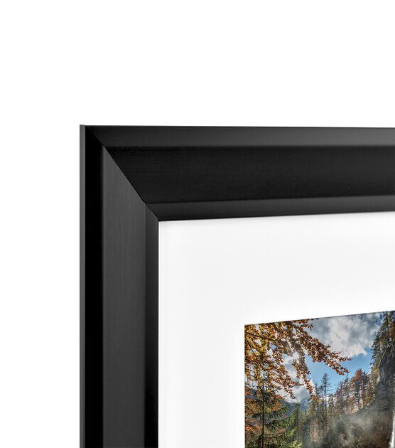 Grooved 6 in. x 8 in. Black Picture Frame (Set of 2)