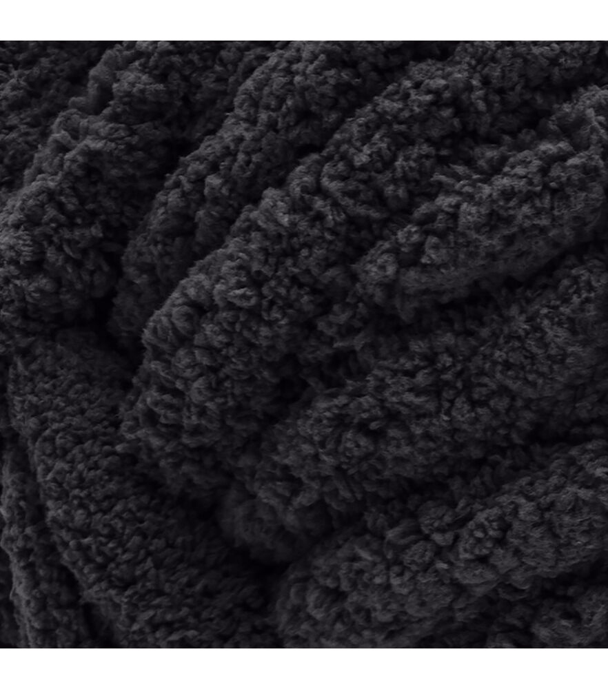 Bernat Blanket Extra Thick 72yds Jumbo Polyester Yarn, Coal, swatch, image 29