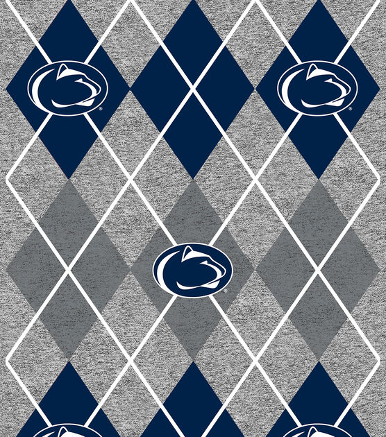 Penn State Fleece Fabric Heather Argyle, , hi-res, image 2