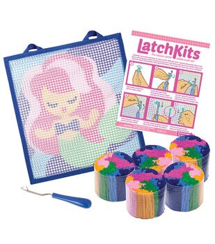 Play Monster 11 x 9 Butterfly Latch Hook Craft Kit