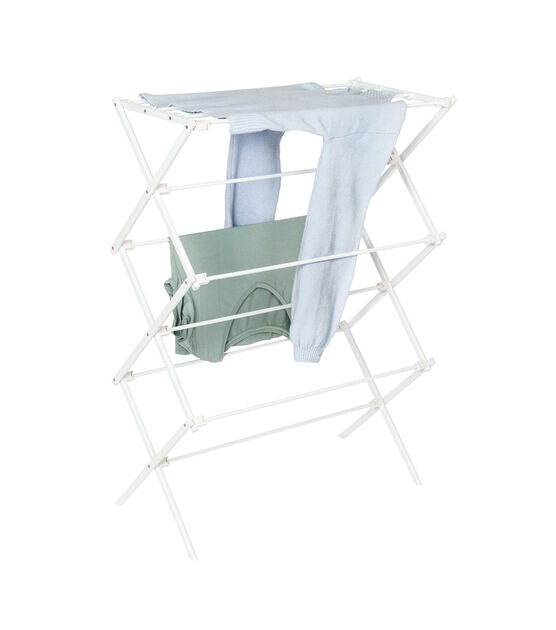  Polder Compact Accordion Clothes Drying Rack, Air-Dry Clothes  and Gear, Preserve Delicates, Folds Compact for Easy Storage, White - Dryer  Rack