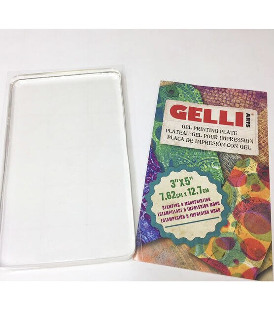  Gelli Arts Gel Printing Plate - 6 X 6 Gel Plate, Reusable Gel  Printing Plate, Printmaking Gelli Plate for Art, Clear Gel Monoprinting  Plate, Gel Plate Printing for Arts and Crafts
