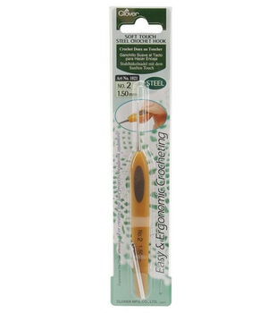 Clover Soft Touch Crochet Hook 0 5mm x 12 5cm