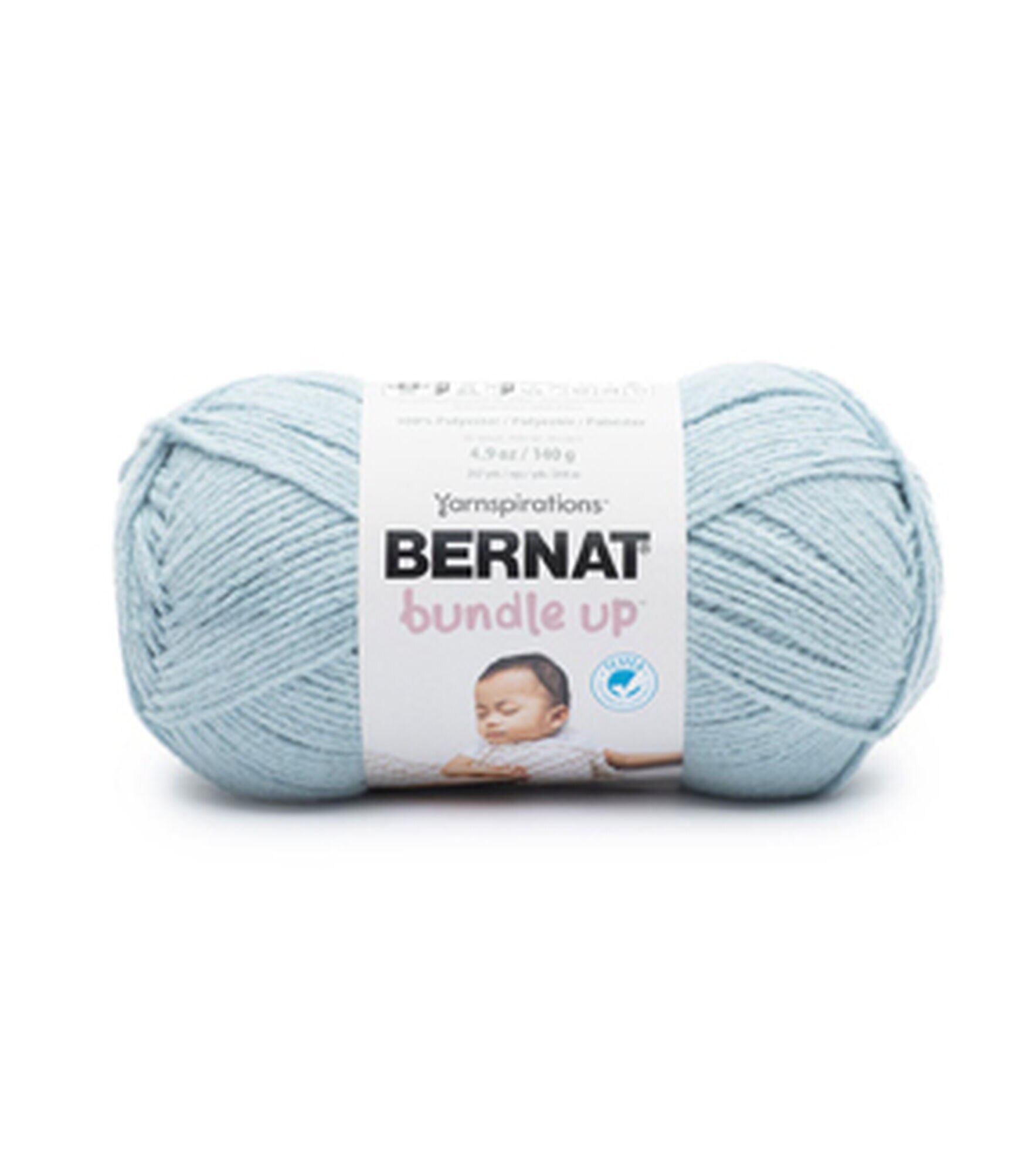 Bernat Bundle Up 244yds Worsted Polyester Yarn, Sky Blue, hi-res