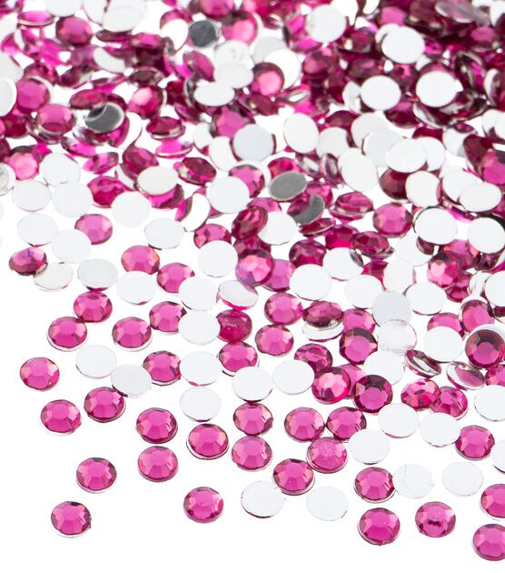 John Bead Acrylic Round Flat Back Rhinestones 4mm (ss16) 2000pcs/Bag