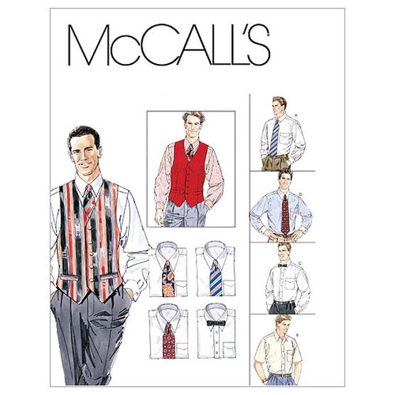 Uncut Mens XXXL Athletic Jacket Baseball Shirt McCalls Sewing Pattern 6577