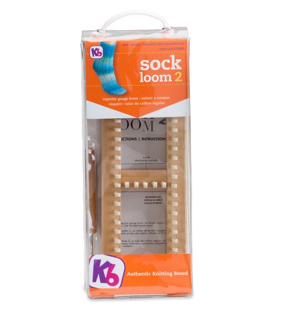 The easy way to knit socks. Use a knitting peg loom, No knitting