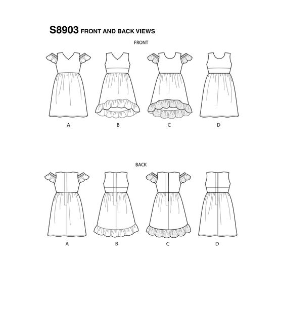 Simplicity S8903 Size 18" Doll Clothes Sewing Pattern, , hi-res, image 5