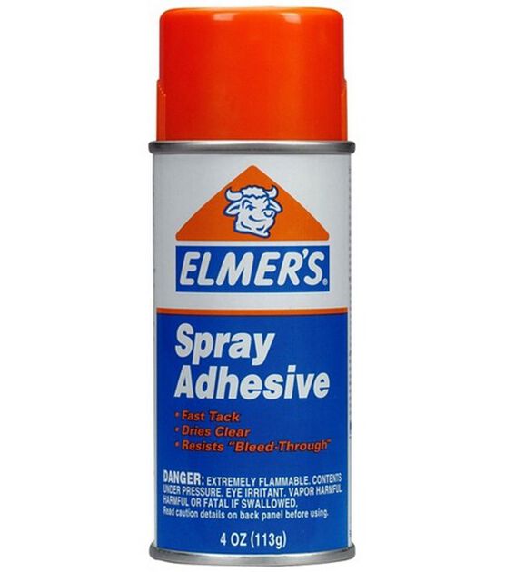 6 Cans Elmer's Multi-Purpose Spray Adhesive 14 oz Aerosol ~ Fast Drying