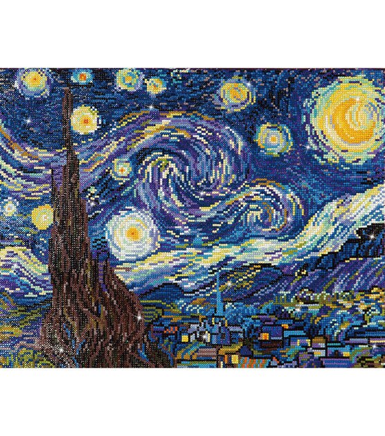 Diamond Dotz 19" x 23" Starry Night Van Gogh Embroidery Facet Art Kit