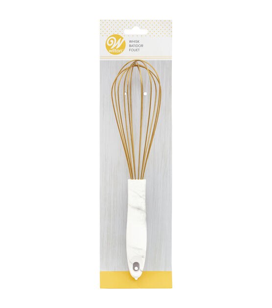 Wilton Gold Whisk With Marble Handle