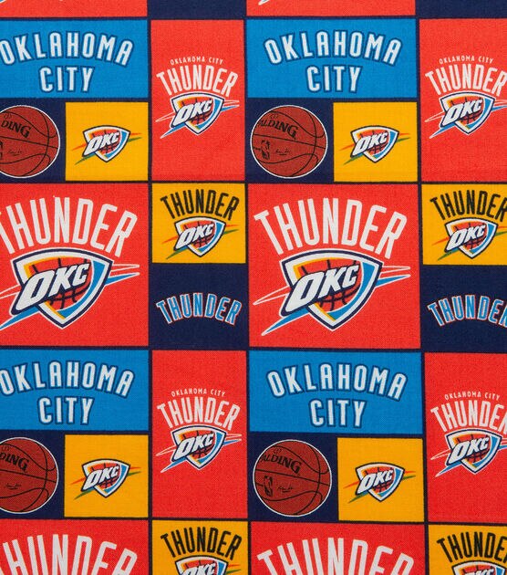 Oklahoma City Thunder Cotton Fabric Patch, , hi-res, image 3