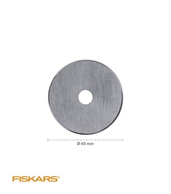 FISKARS, Straight, 2 1/2 in Blade Dia, Rotary Cutter - 33M297