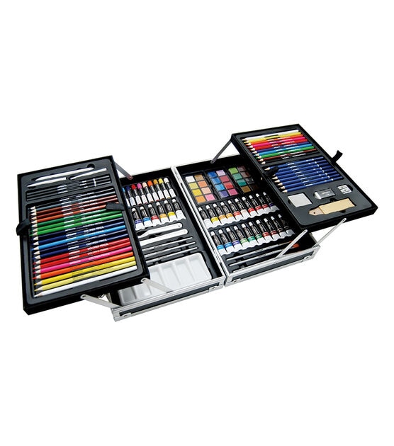 All Media Art Paint Set 126 Piece All in One Kit With Fold Out