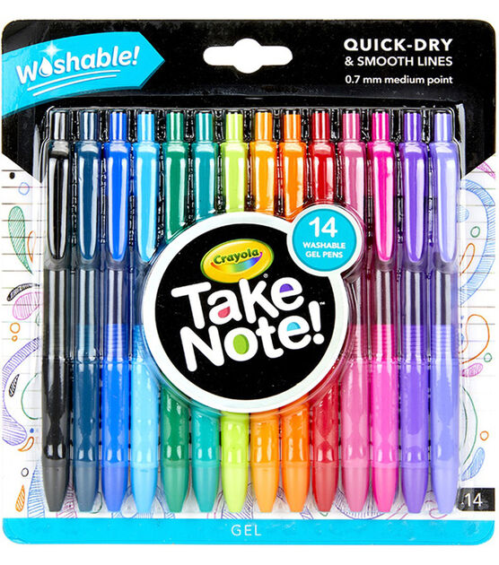 Take Note Washable Gel Pens, 14 Count, Crayola.com