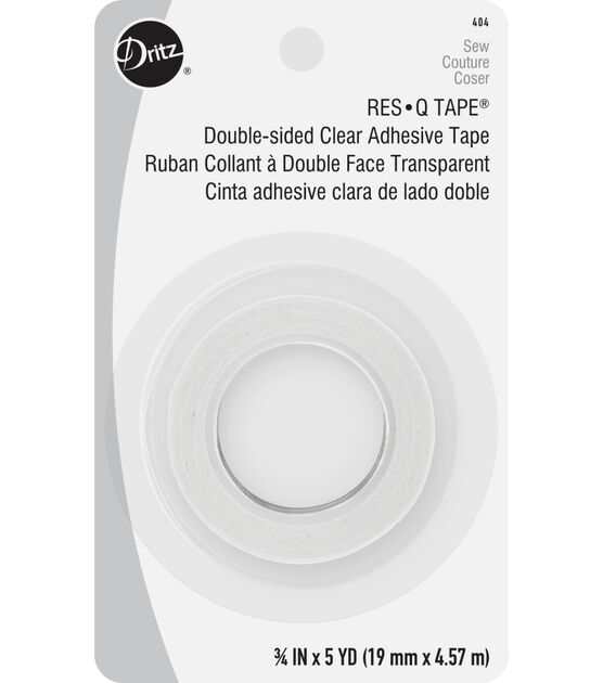 Dritz Res Q Double-Sided Clear Adhesive Tape- 3/4''W x 5yds