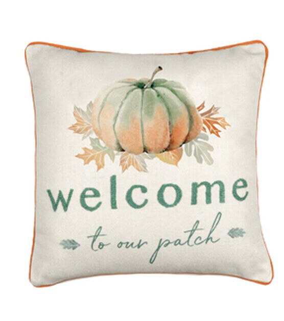 Safavieh Hello Pumpkin Pillow Orange, Size: 18 inch x 18 inch