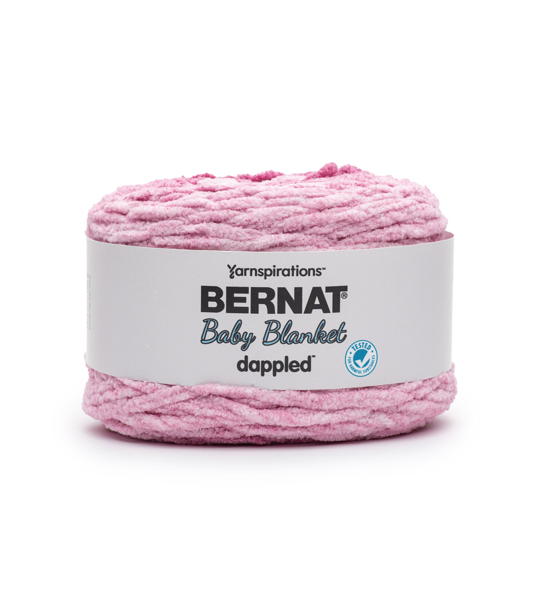 Bernat Baby Blanket Dappled 220yds Super Bulky Polyester Yarn, Rose, hi-res