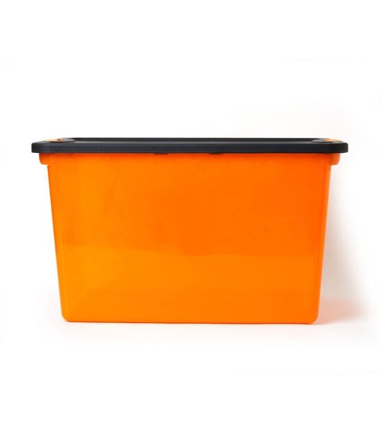 Teacher Created Resources TCR20412 Plastic Storage Bin Orange - Large