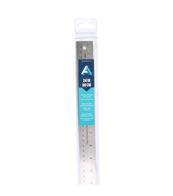 Stainless Streel Ruler 24 / 610mm - Art Supplies materials and equipment