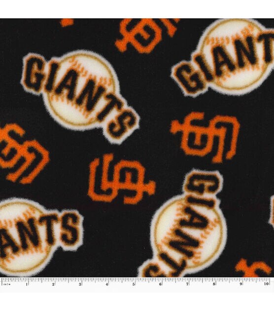 Fabric Traditions San Francisco Giants Fleece Fabric Tossed