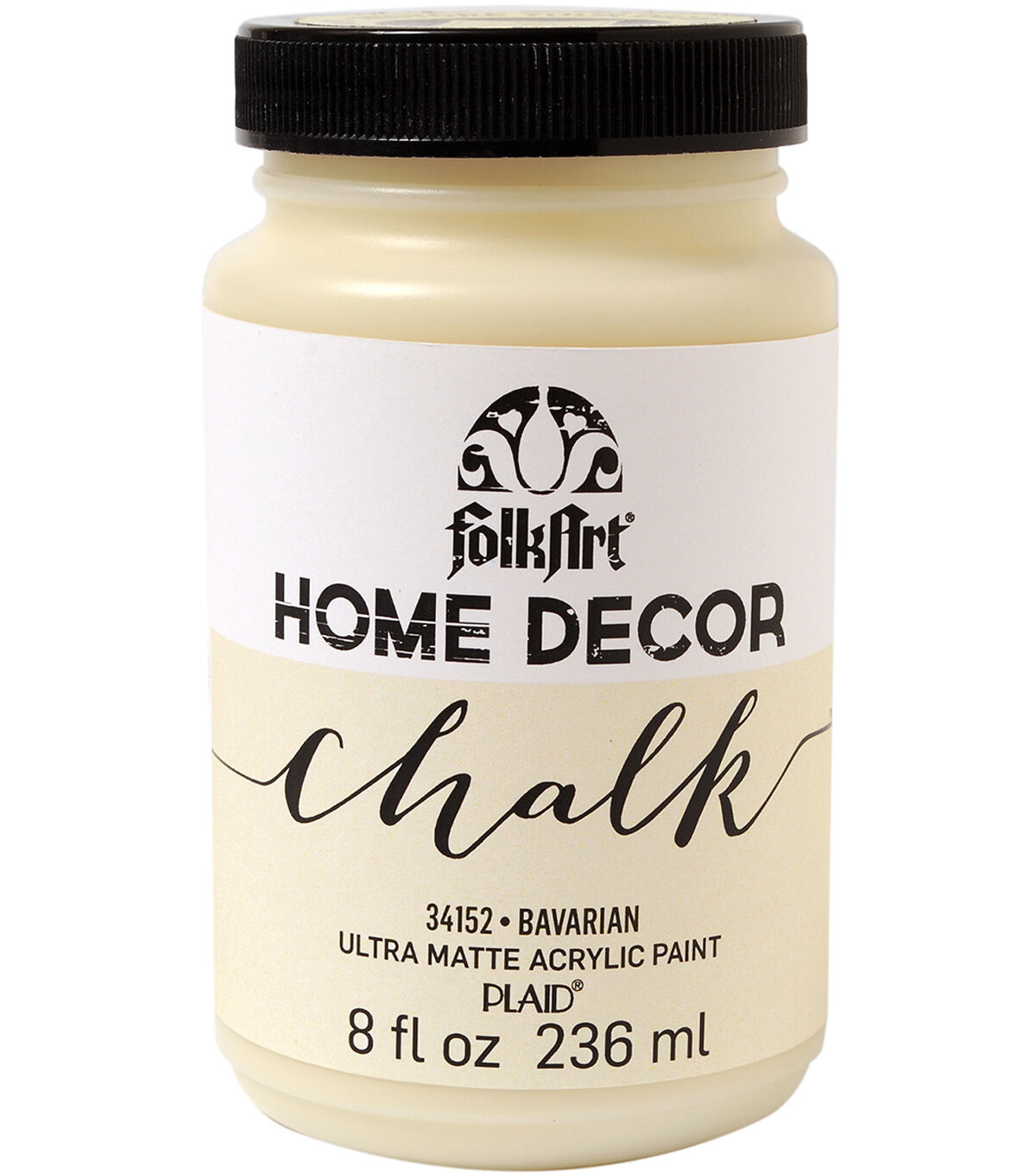 FolkArt Home Decor Chalk Paint 8 oz- Rich Black