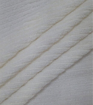 Terry Cloth Fabric In A Solid White