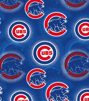 Cotton Chicago Cubs MLB Baseball Sports Cotton Fabric Print by 